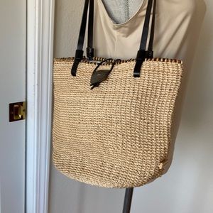 Nine West woven totebag
